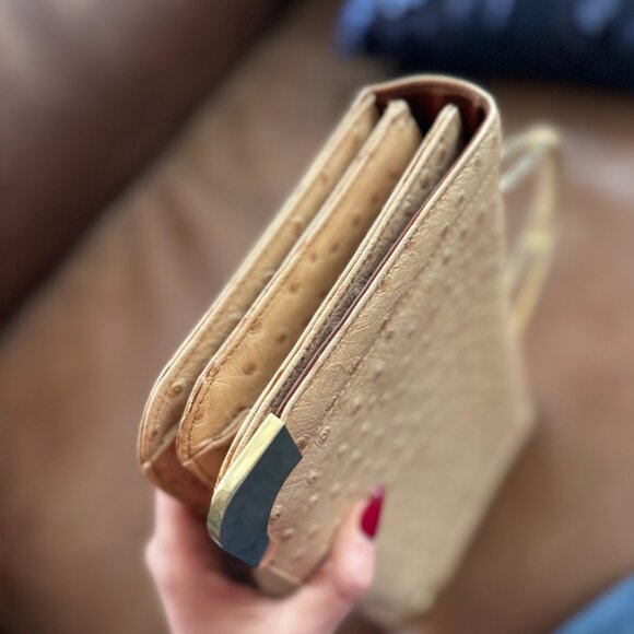 Vintage Ostrich Hang Bag - Picture 6 of 13